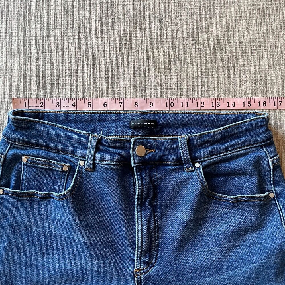 Universal Standard high waist straight jeans, size L - Picture 7 of 8